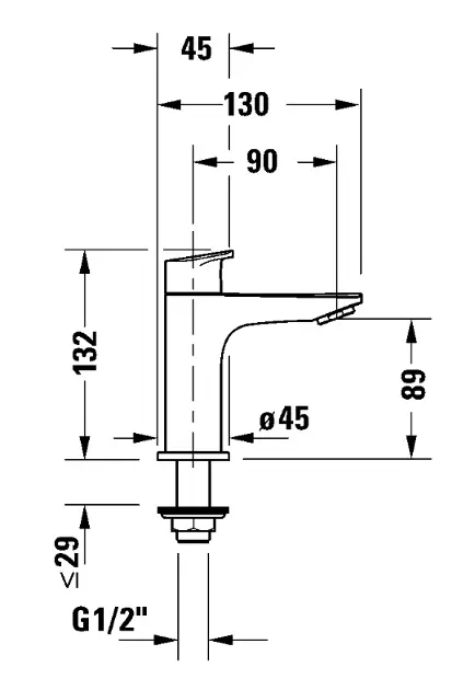 Duravit - DuraStyle Basic - Oszlopos mosdócsaptelep - N11080002010 – 2. kép