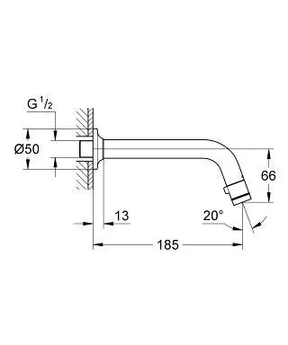 Grohe - Universal - Oszlopos mosdócsaptelep - 20203000 – 2. kép