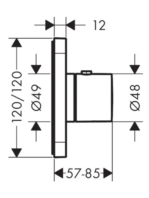Axor - Citterio E - Termosztátos csaptelep - 36702670 – 2. kép