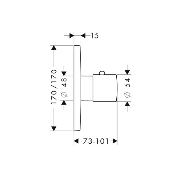 Axor - Citterio M - Termosztátos csaptelep - 34716000 – 2. kép