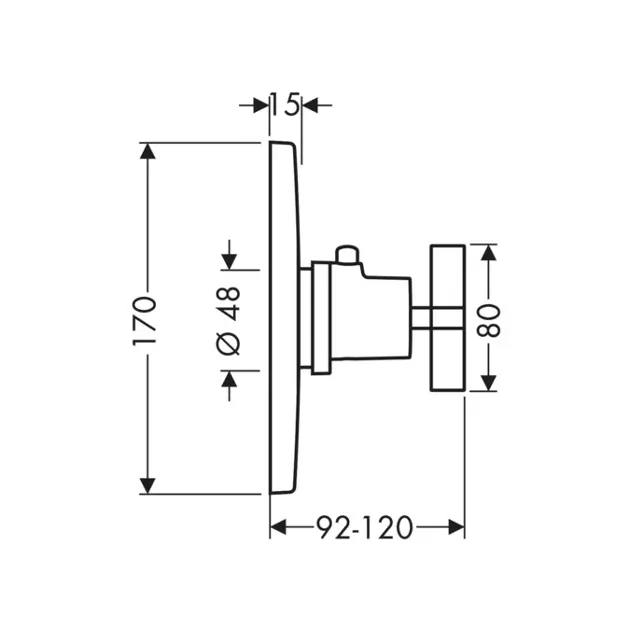 Axor - Citterio - Termosztátos csaptelep - 39716000 – 2. kép