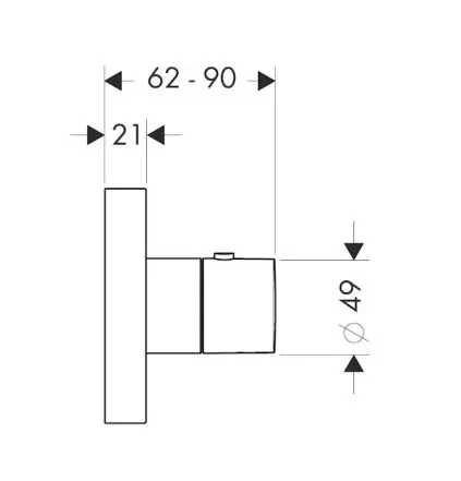 Axor - ShowerCollection - Termosztátos csaptelep - 10755000 – 2. kép