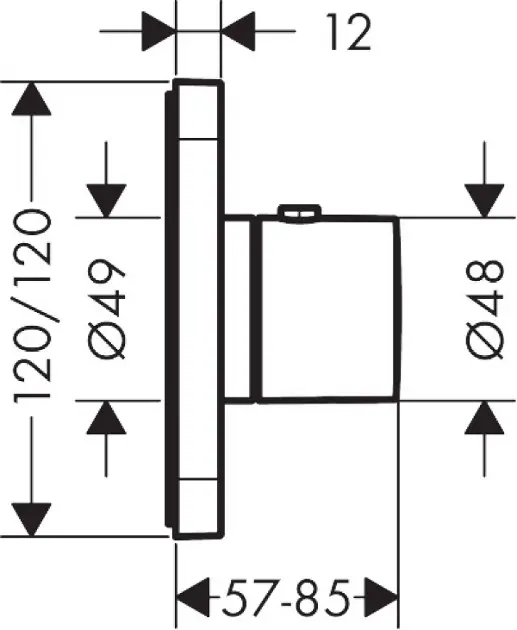Axor - ShowerSelect - Termosztátos csaptelep - 36702000 – 2. kép