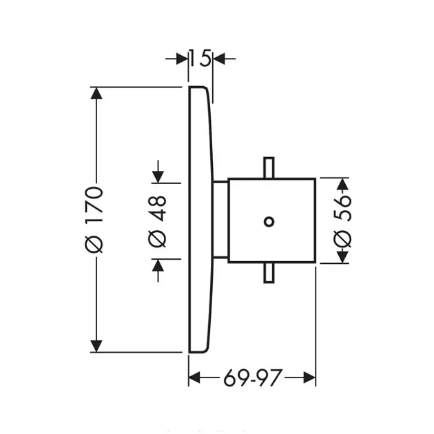 Axor - Starck - Termosztátos csaptelep - 10710000 – 2. kép