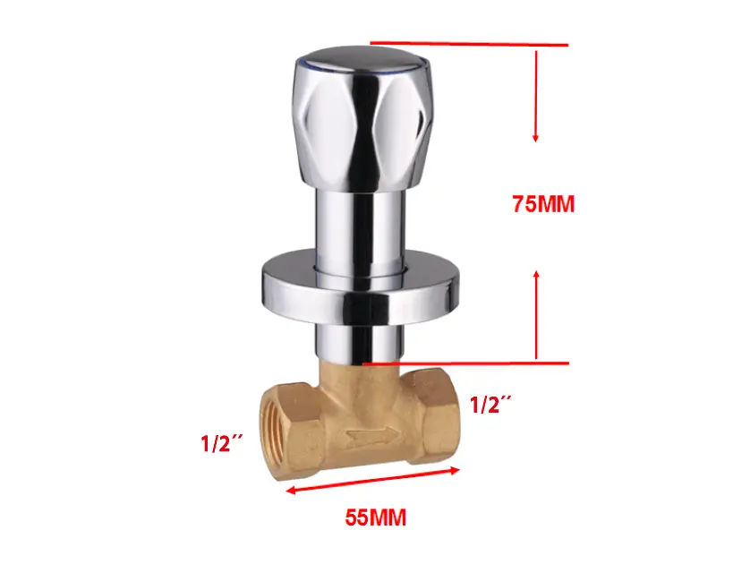 Aqualine - Pillar taps - Termosztátos váltó- és elzárószelep - VP621 – 2. kép