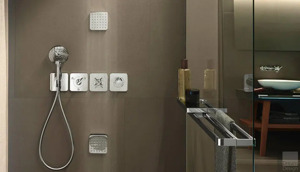 Axor - Citterio E - Termosztátos váltó- és elzárószelep - 36772000 – 3. kép
