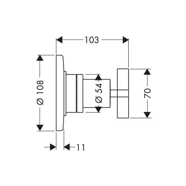 Axor - Citterio - Termosztátos váltó- és elzárószelep - 39925000 – 2. kép