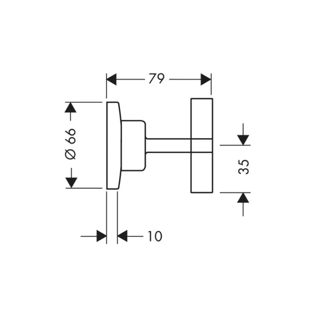 Axor - Citterio - Termosztátos váltó- és elzárószelep - 39965000 – 2. kép