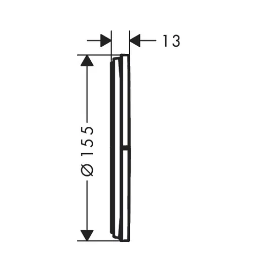Axor - ShowerSelect ID - Termosztátos váltó- és elzárószelep - 36779140 – 2. kép