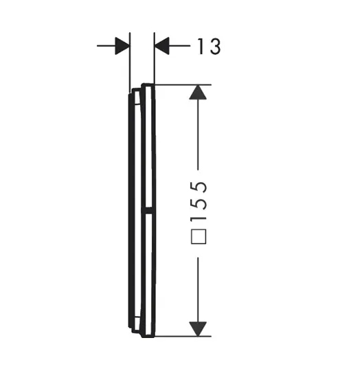 Axor - ShowerSelect ID - Termosztátos váltó- és elzárószelep - 36780820 – 2. kép
