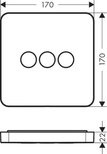 Axor - ShowerSelect - Termosztátos váltó- és elzárószelep - 36773000 – 2. kép
