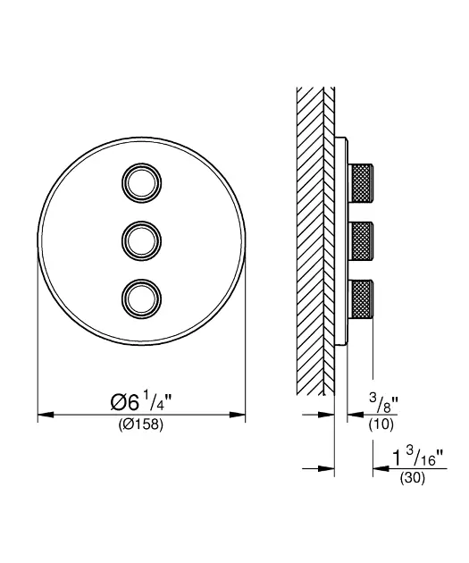 Grohe - Grohtherm SmartControl - Termosztátos váltó- és elzárószelep - 29122000 – 2. kép