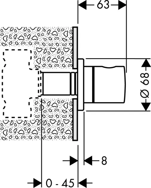 Hansgrohe - Raindance - Termosztátos váltó- és elzárószelep - 15972000 – 2. kép