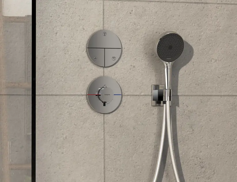 Hansgrohe - ShowerSelect Comfort - Termosztátos váltó- és elzárószelep - 15558000 – 4. kép