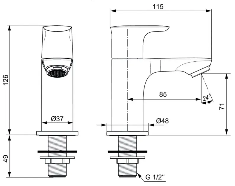Ideal Standard - Connect Air - Termosztátos váltó- és elzárószelep - A7031AA – 2. kép