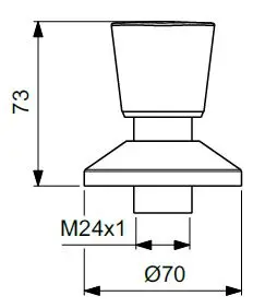 Ideal Standard - Termosztátos váltó- és elzárószelep - BD652AA – 2. kép