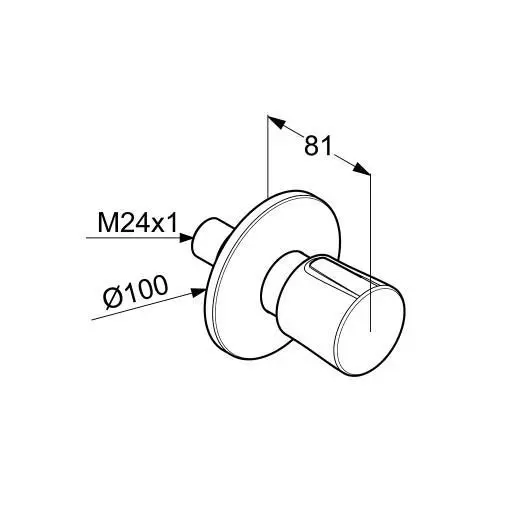 Kludi - Balance - Termosztátos váltó- és elzárószelep - 528150575 – 2. kép
