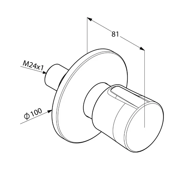 Kludi - Balance - Termosztátos váltó- és elzárószelep - 528470575 – 2. kép
