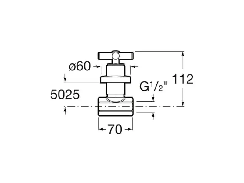 Roca - Loft - Termosztátos váltó- és elzárószelep - A5A1543C00 – 2. kép
