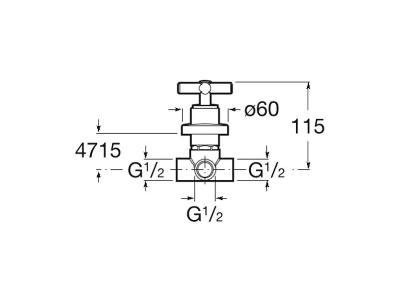 Roca - Loft - Termosztátos váltó- és elzárószelep - A5A9043C00 – 2. kép