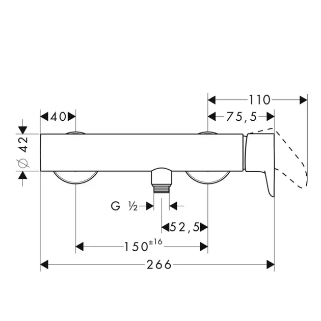 Axor - Citterio M - Zuhany csaptelep - 34620000 – 2. kép