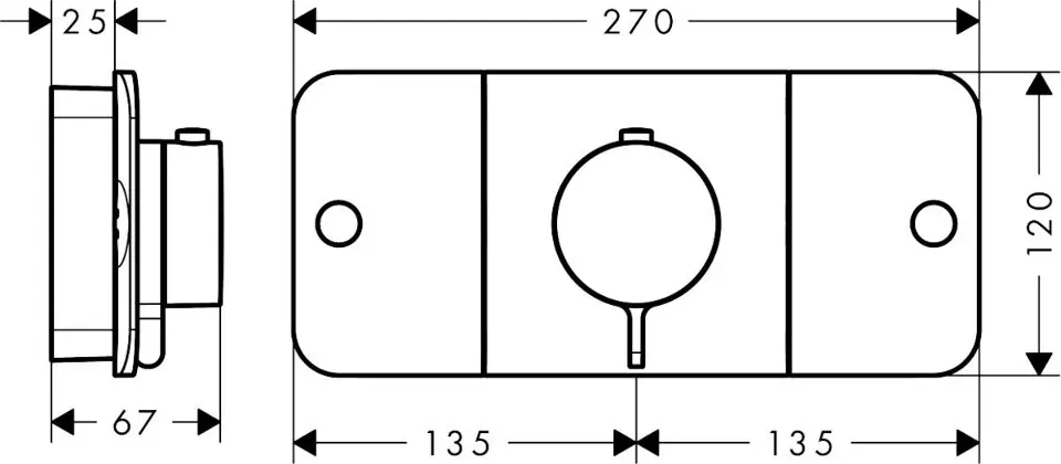 Axor - One - Zuhany csaptelep - 45712000 – 2. kép