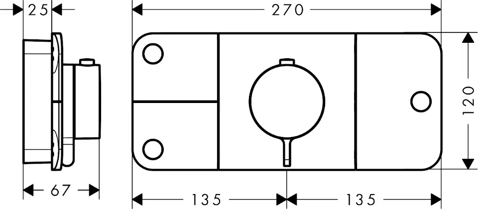 Axor - One - Zuhany csaptelep - 45713670 – 2. kép