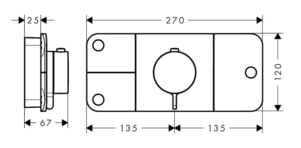 Axor - One - Zuhany csaptelep - 45713950 – 2. kép