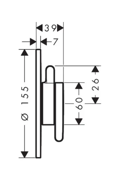 Axor - One - Zuhany csaptelep - 48615340 – 2. kép