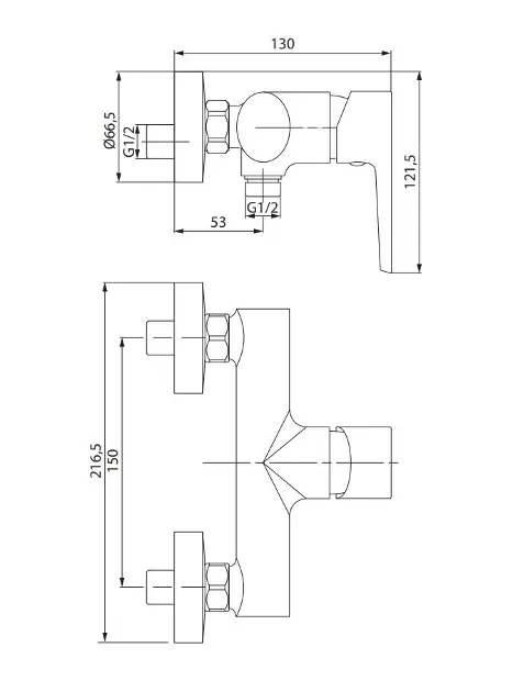 Cersanit - Moduo - Zuhany csaptelep - S951-577 – 2. kép