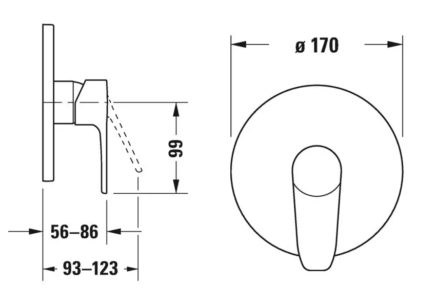 Duravit - B.1 - Zuhany csaptelep - B14210010010 – 2. kép