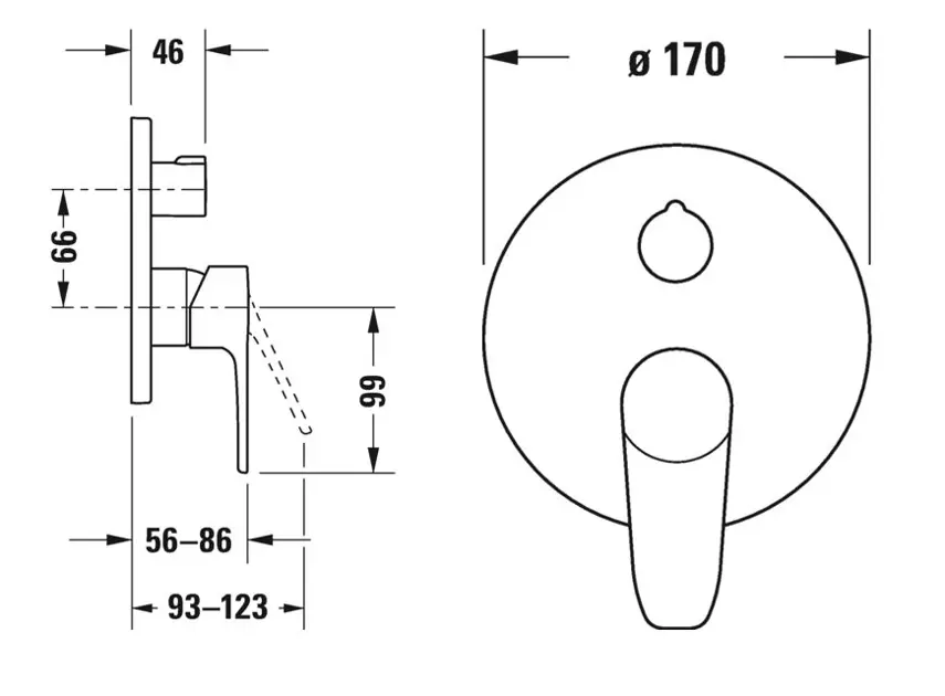Duravit - B.1 - Zuhany csaptelep - B14210012010 – 2. kép