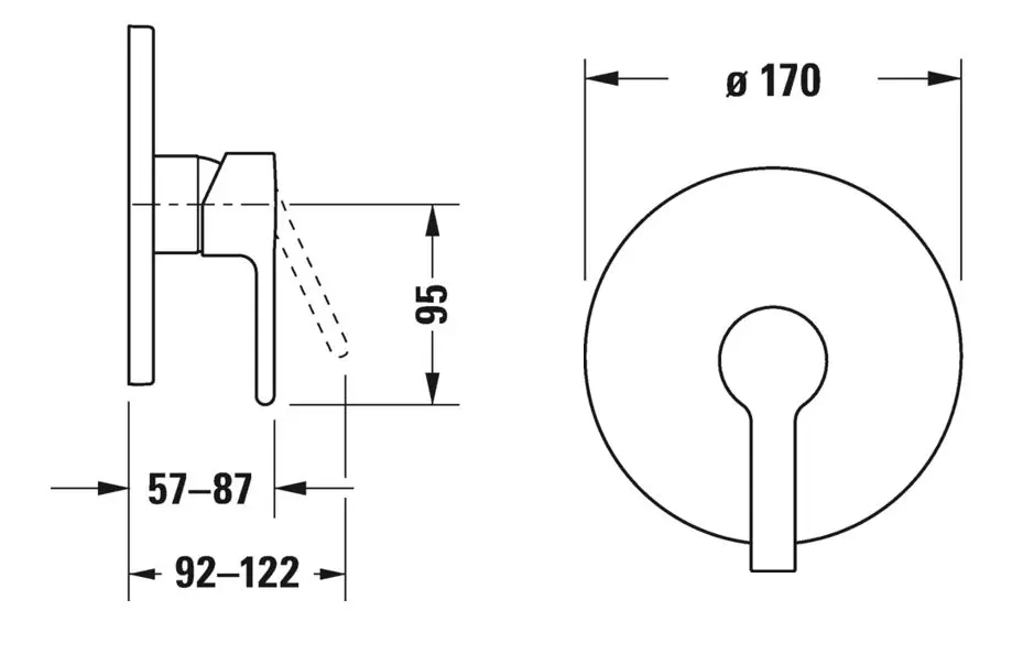 Duravit - B.2 - Zuhany csaptelep - B24210010010 – 2. kép