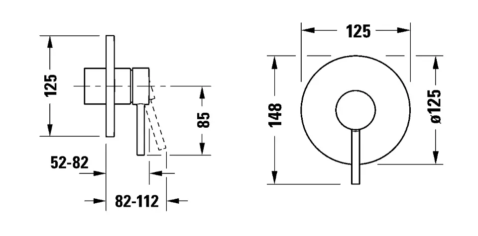 Duravit - Circle - Zuhany csaptelep - CE4210007010 – 2. kép