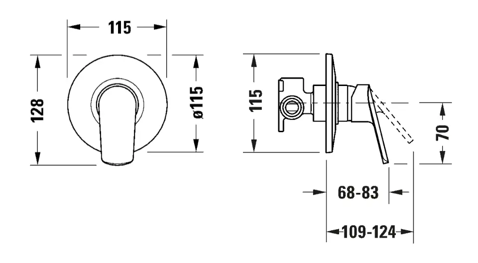 Duravit - DuraStyle Basic - Zuhany csaptelep - N14210007010 – 2. kép