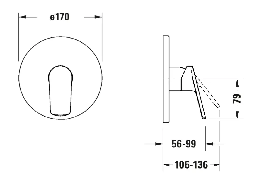 Duravit - DuraStyle Basic - Zuhany csaptelep - N14210010010 – 2. kép