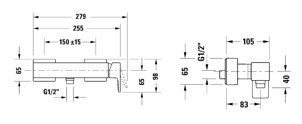 Duravit - Manhattan - Zuhany csaptelep - MH4230000010 – 2. kép