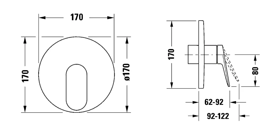 Duravit - Wave - Zuhany csaptelep - WA4210010010 – 2. kép