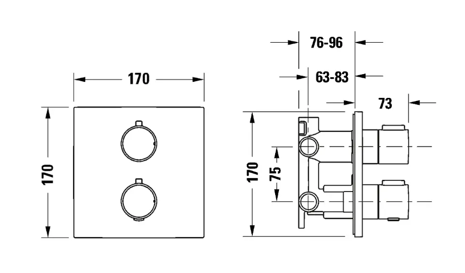Duravit - Zuhany csaptelep - TH4200007010 – 2. kép