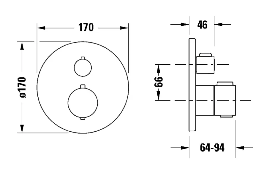 Duravit - Zuhany csaptelep - TH4200014004 – 2. kép