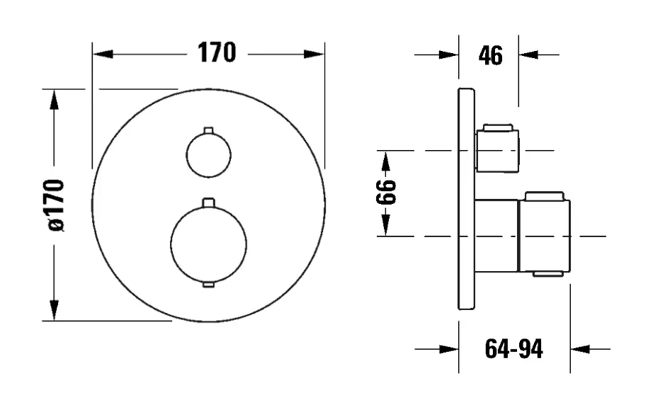Duravit - Zuhany csaptelep - TH4200016010 – 2. kép