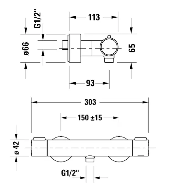 Duravit - Zuhany csaptelep - TH4220000004 – 2. kép