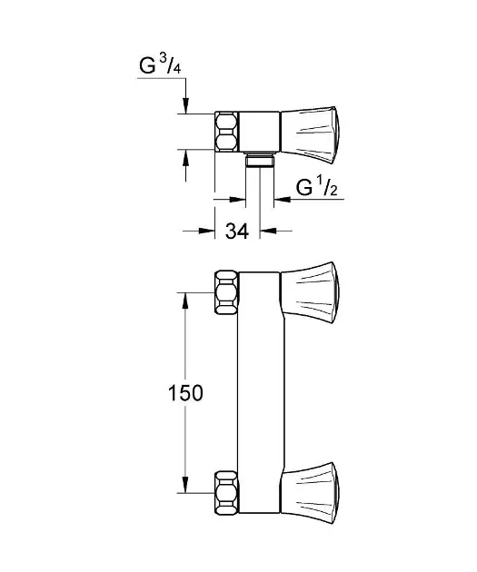 Grohe - Costa L - Zuhany csaptelep - 26308001 – 2. kép