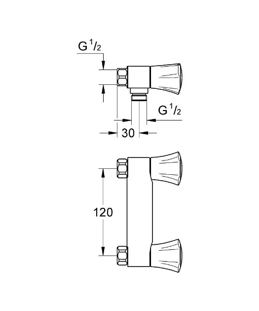 Grohe - Costa - Zuhany csaptelep - 26345001 – 2. kép