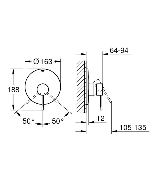 Grohe - Essence - Zuhany csaptelep - 19286GN1 – 2. kép