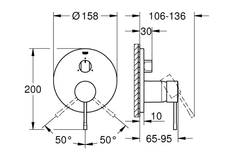 Grohe - Essence - Zuhany csaptelep - 24092GL1 – 2. kép