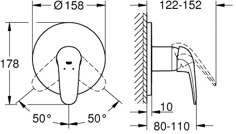 Grohe - Eurostyle - Zuhany csaptelep - 24046003 – 2. kép
