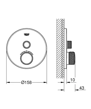 Grohe - Grohtherm SmartControl - Zuhany csaptelep - 29118000 – 2. kép
