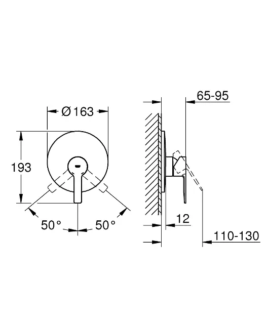 Grohe - Lineare - Zuhany csaptelep - 19296001 – 2. kép