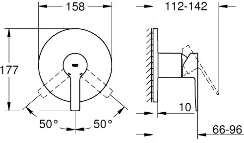 Grohe - Lineare - Zuhany csaptelep - 24063001 – 2. kép